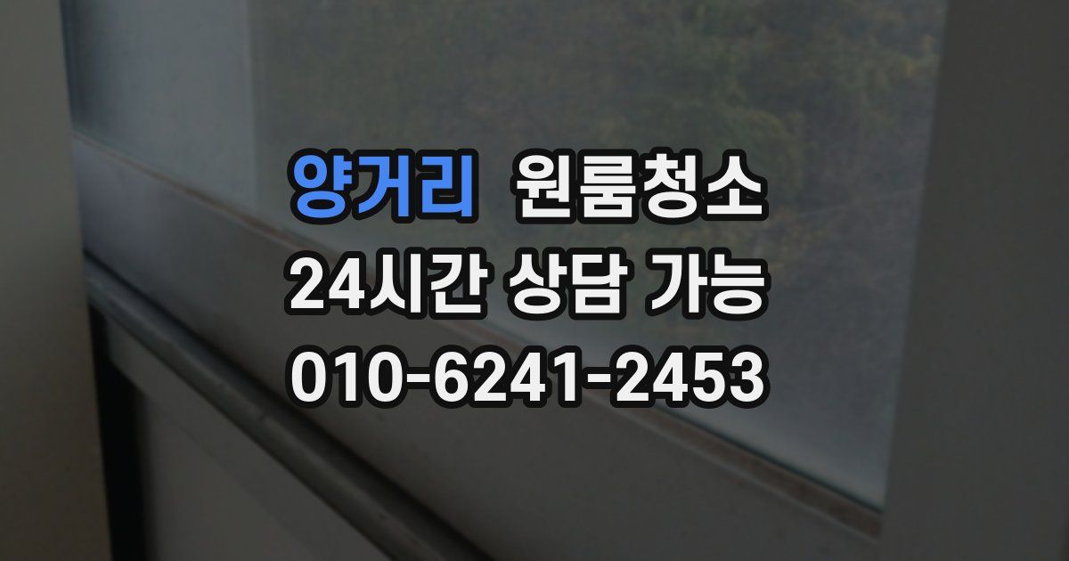 양거리 입주청소