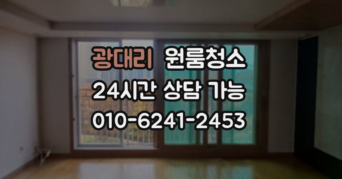 광대리 입주청소