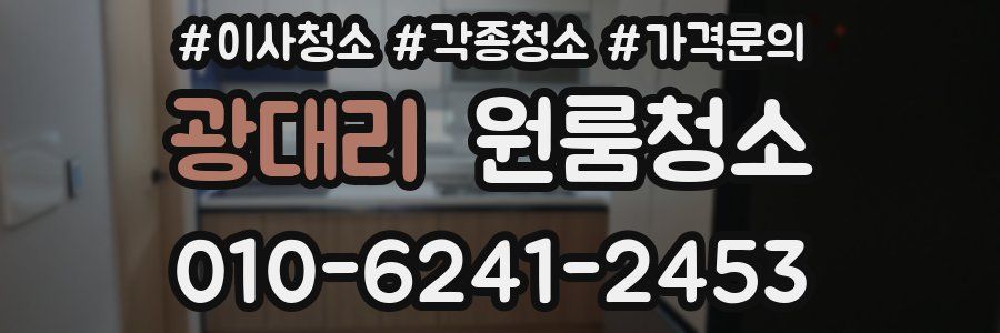 광대리 이사청소