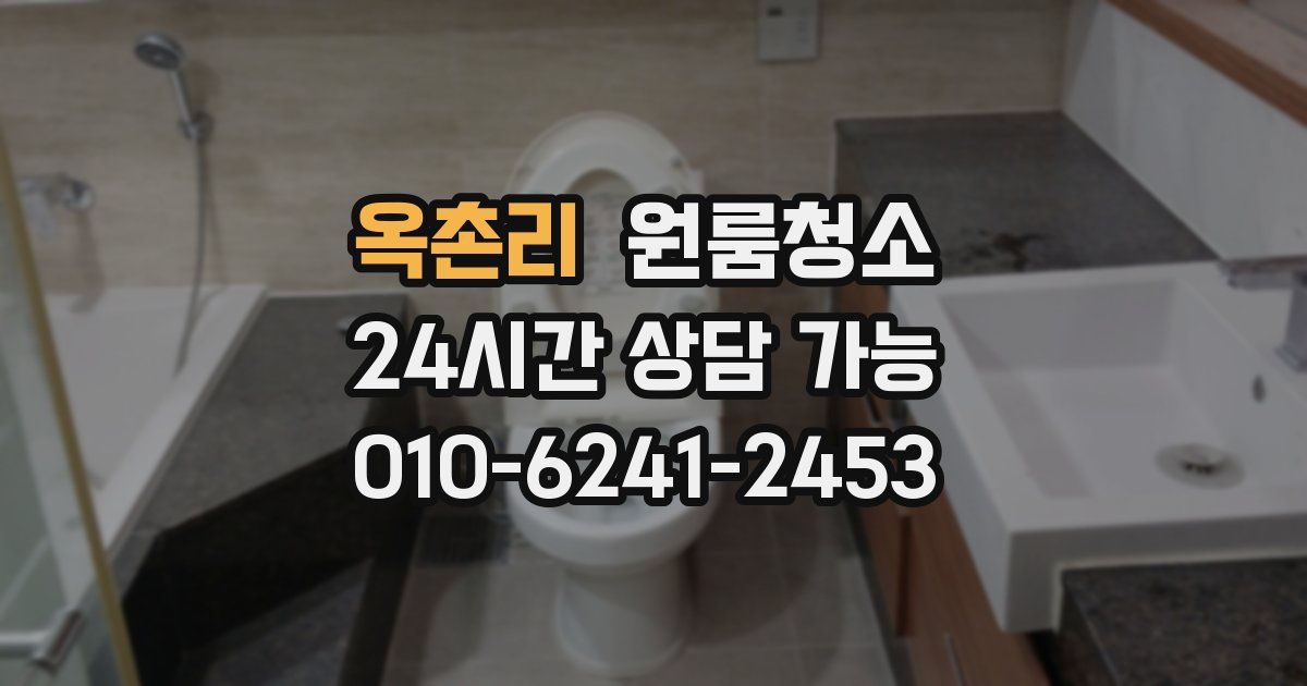 옥촌리 입주청소