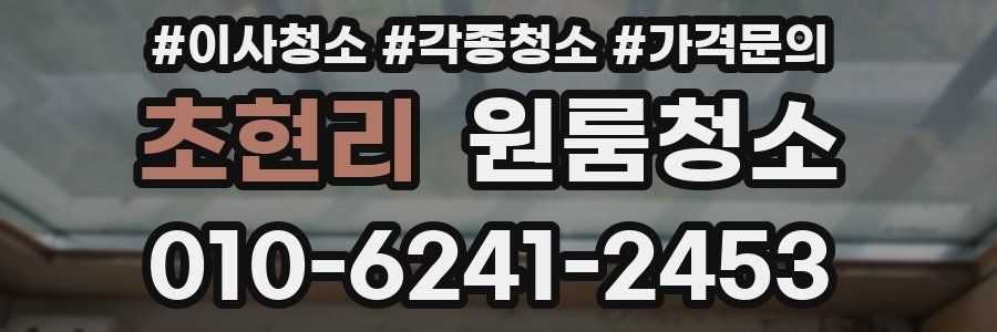 초현리 이사청소