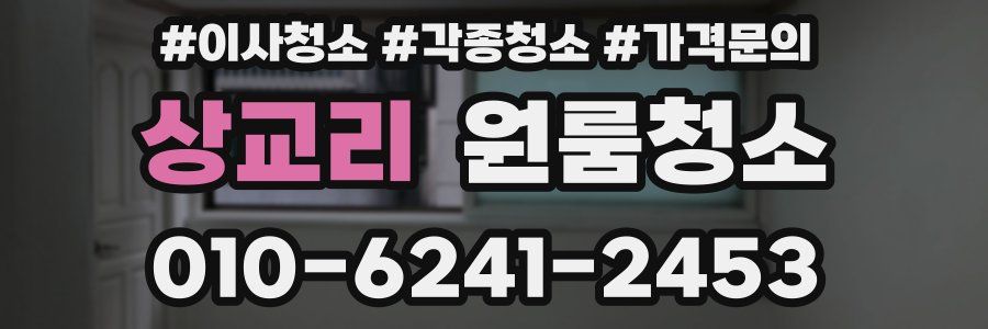 상교리 이사청소