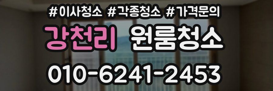 강천리 이사청소