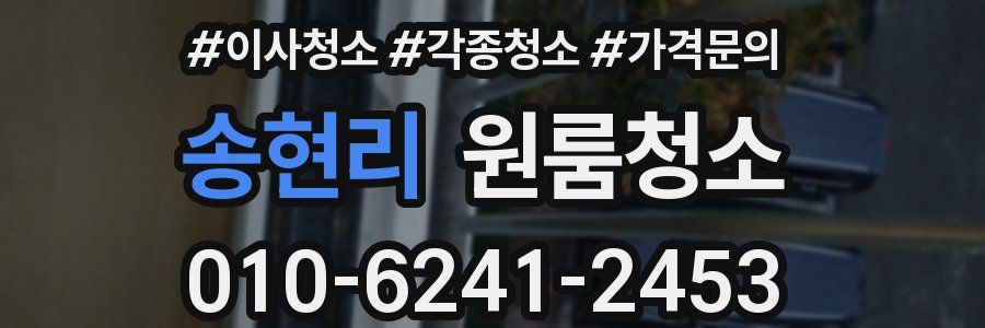 송현리 이사청소