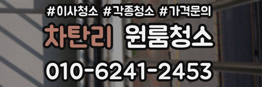 차탄리 이사청소