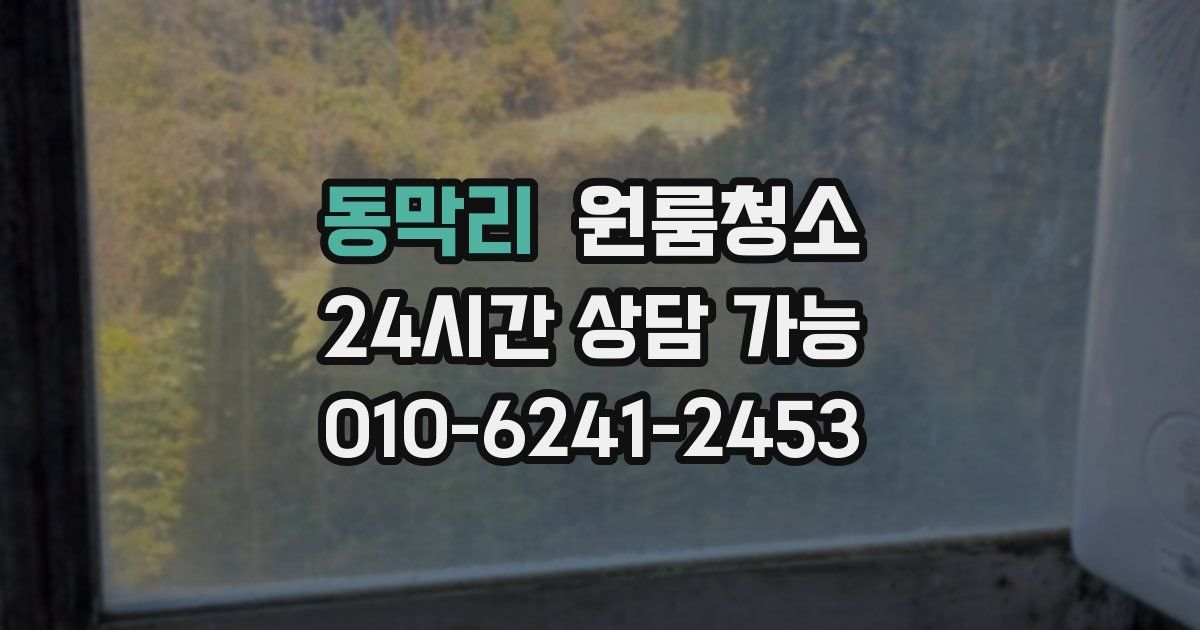 동막리 입주청소