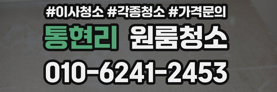 통현리 이사청소