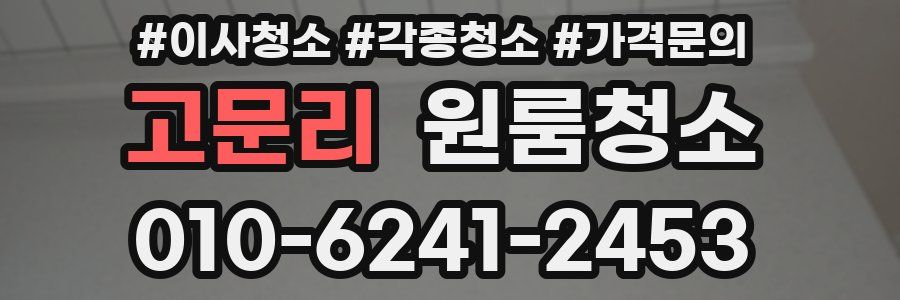 고문리 이사청소