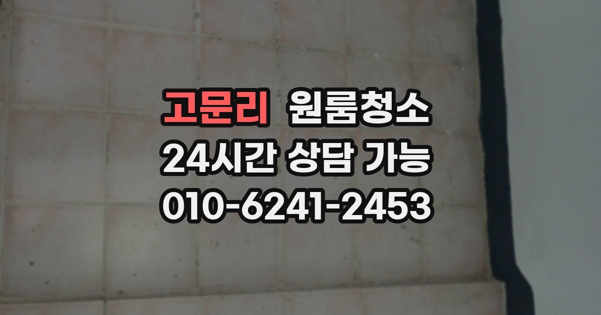 고문리 입주청소