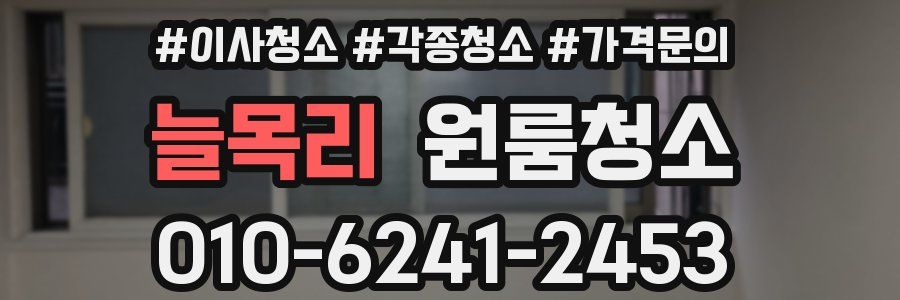 늘목리 이사청소