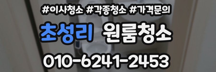 초성리 이사청소