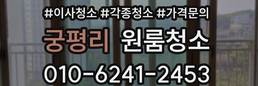 궁평리 이사청소