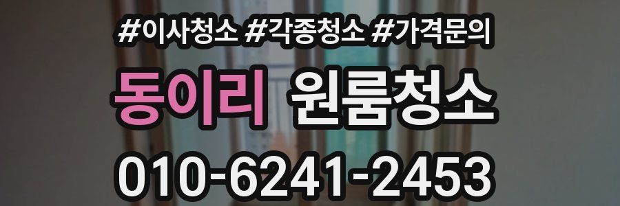 동이리 이사청소