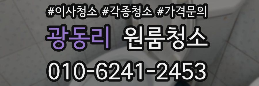 광동리 이사청소