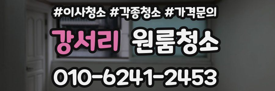 강서리 이사청소