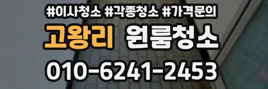 고왕리 이사청소