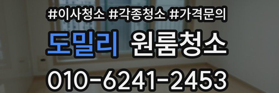 도밀리 이사청소