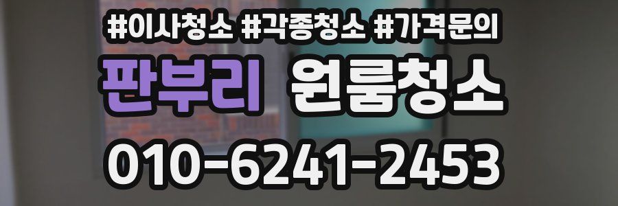 판부리 이사청소