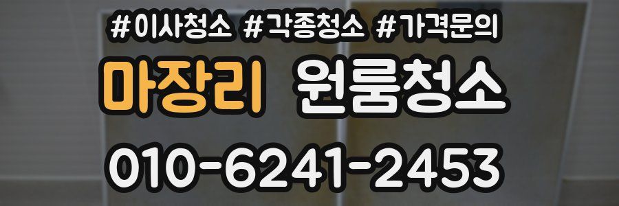 마장리 이사청소