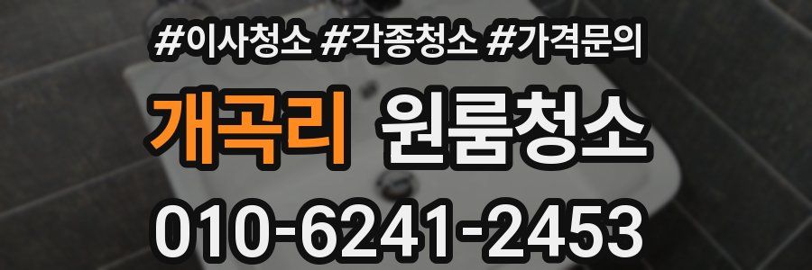 개곡리 이사청소