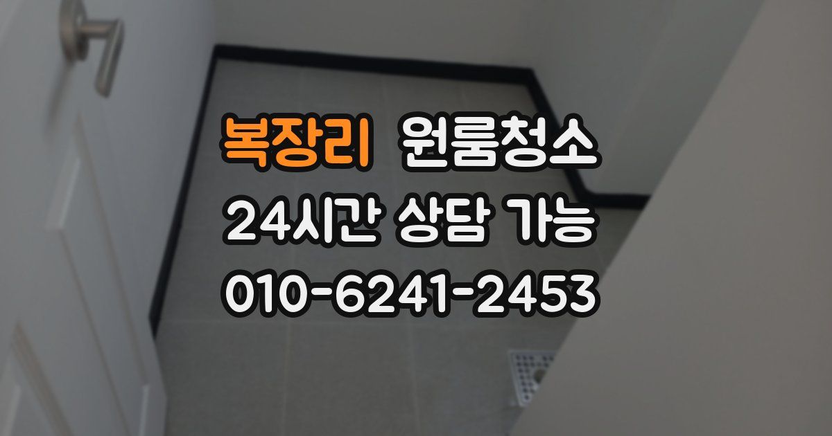 복장리 입주청소