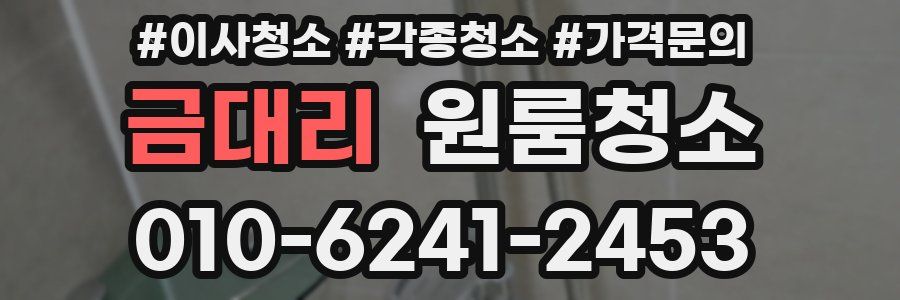 금대리 이사청소