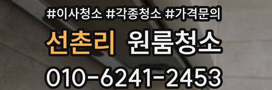 선촌리 이사청소