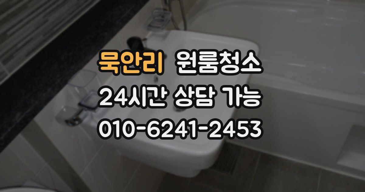 묵안리 입주청소