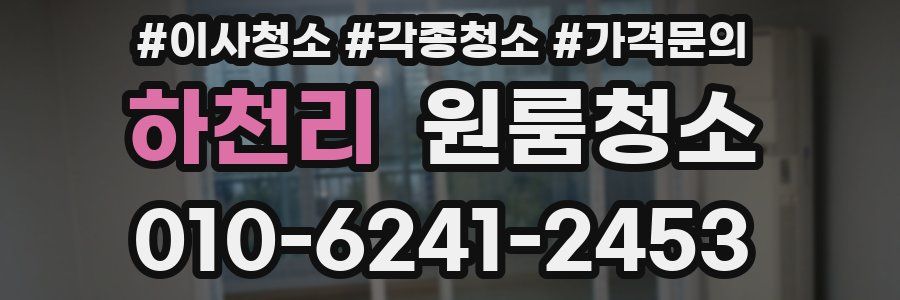 하천리 이사청소