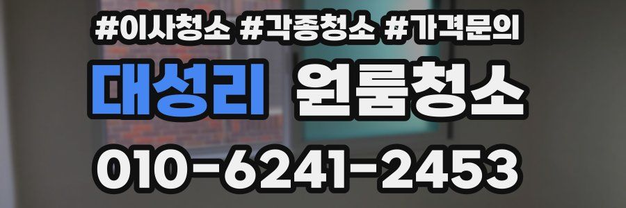 대성리 이사청소