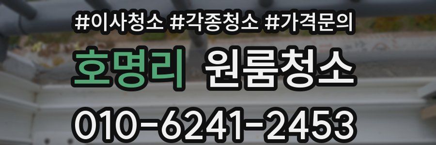 호명리 이사청소