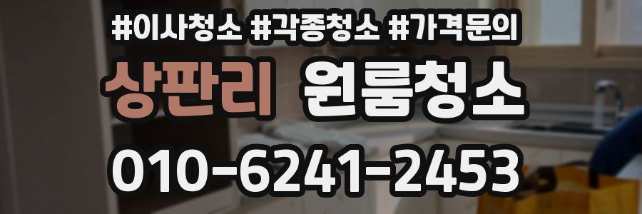 상판리 이사청소