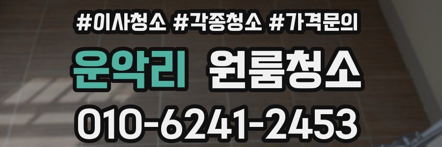 운악리 이사청소