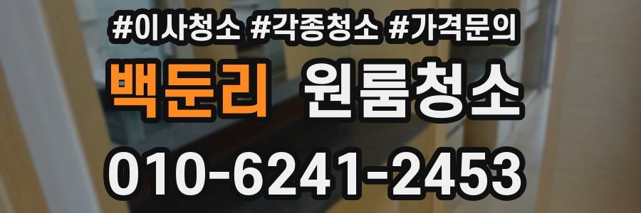 백둔리 이사청소