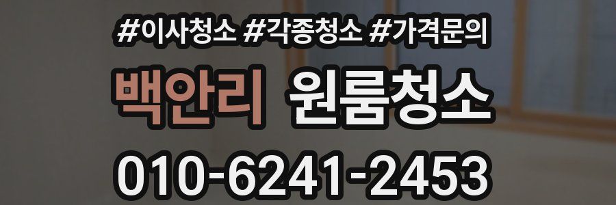 백안리 이사청소