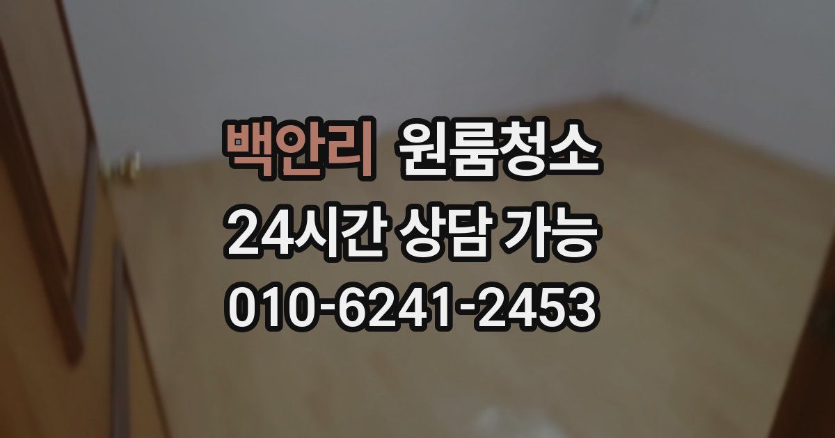 백안리 입주청소