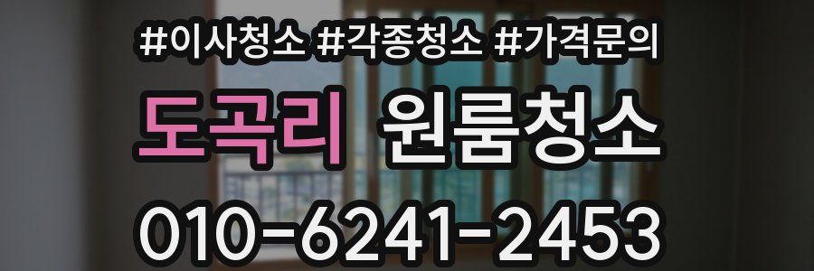 도곡리 이사청소