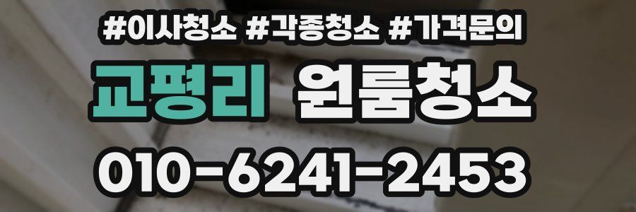 교평리 이사청소