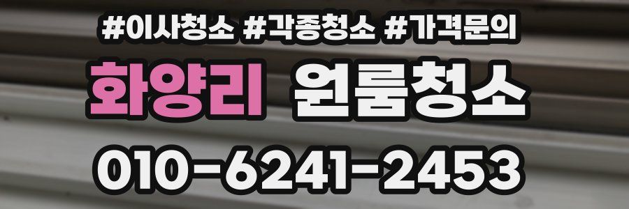 화양리 이사청소