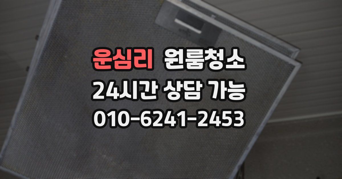 운심리 입주청소