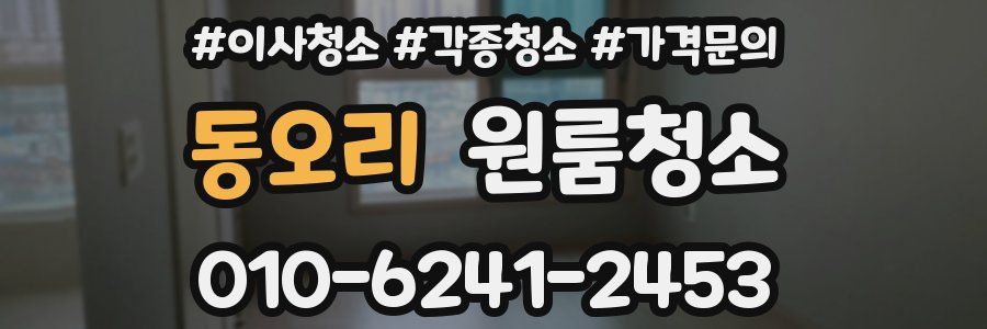 동오리 이사청소