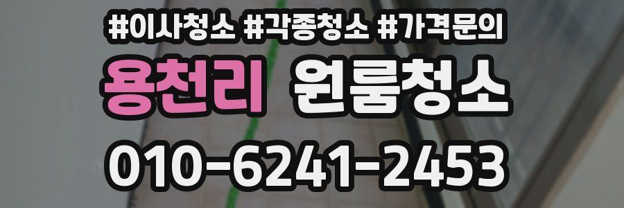 용천리 이사청소