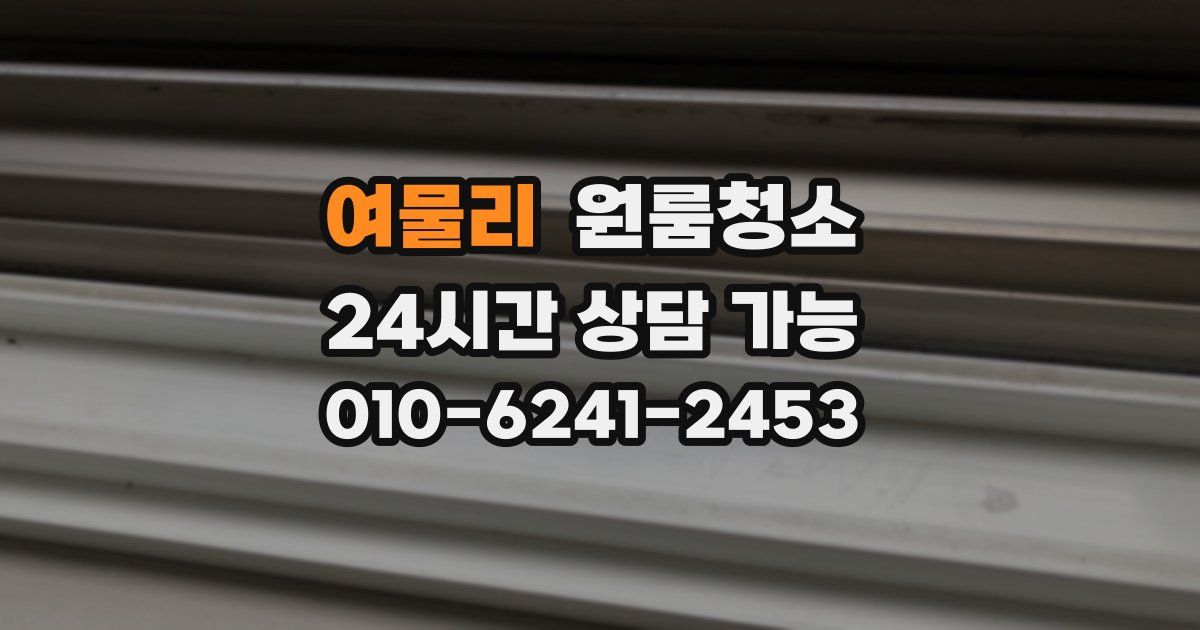 여물리 입주청소