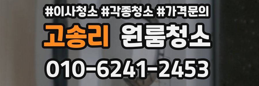 고송리 이사청소