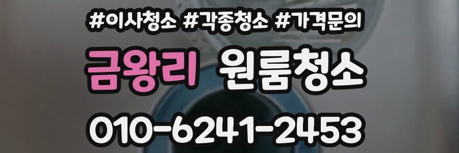 금왕리 이사청소