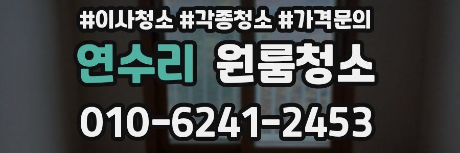 연수리 이사청소