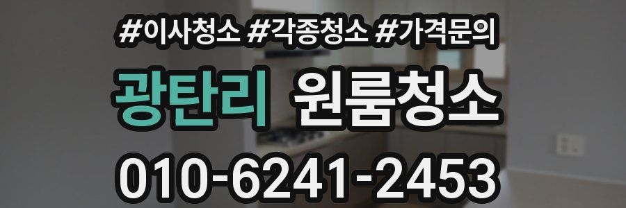 광탄리 이사청소