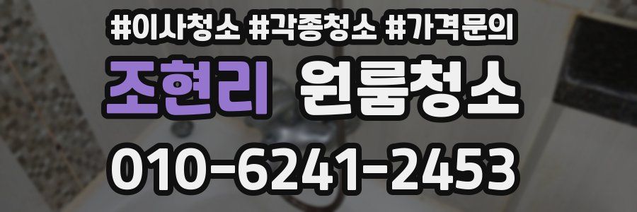 조현리 이사청소