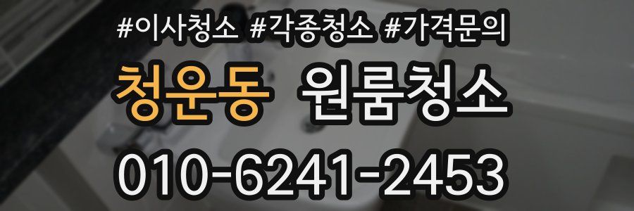 청운동 이사청소