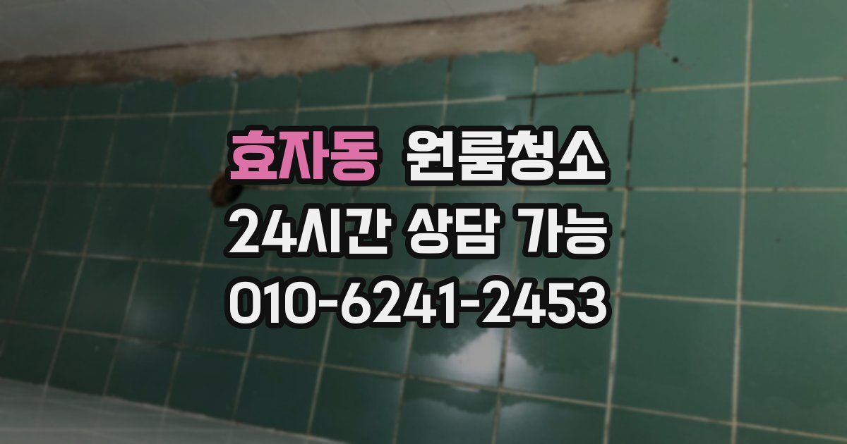 효자동 입주청소